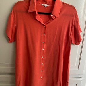 John Mark Silk Tunic Blouse Size M